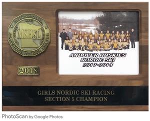 Girls Nordic Ski racing Section 5 Champion 